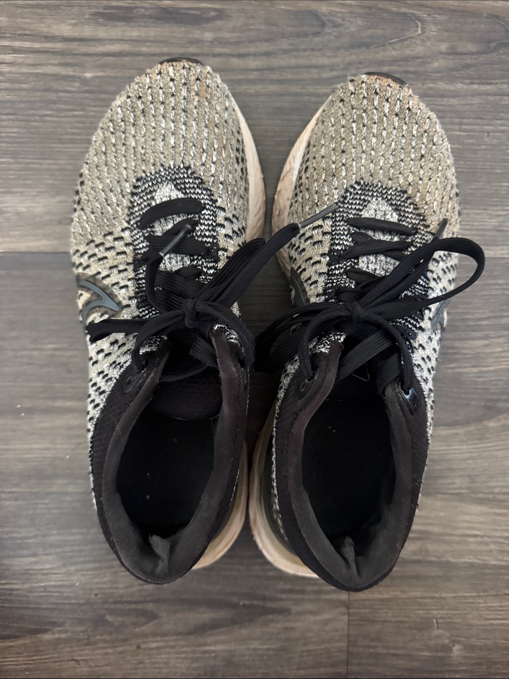 Nike Women’s Free React Knit Lace-Up Athletic Sneakers - Black & White
